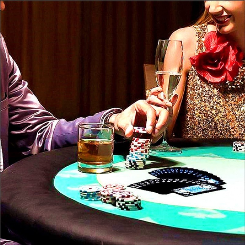 WANGCL 2 Set Waterproof Poker Cards, PVC Black and Blue