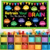 Qyeahkj Brain Bulletin Board Decorations Retrain Your Brain Cutouts Growth