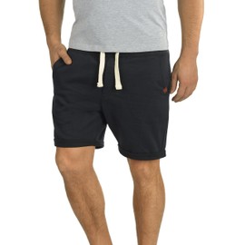 Blend Timo men's sweat shorts, jogging bottoms with fleece inner and cord, regular fit - Black (70155) Plain, size: xl