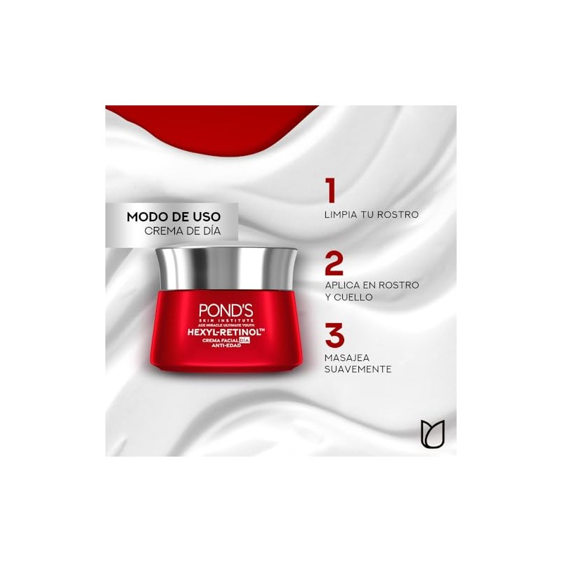 POND'S Crema Facial Antiedad Día Age Miracle Ultimate Youth, 50g