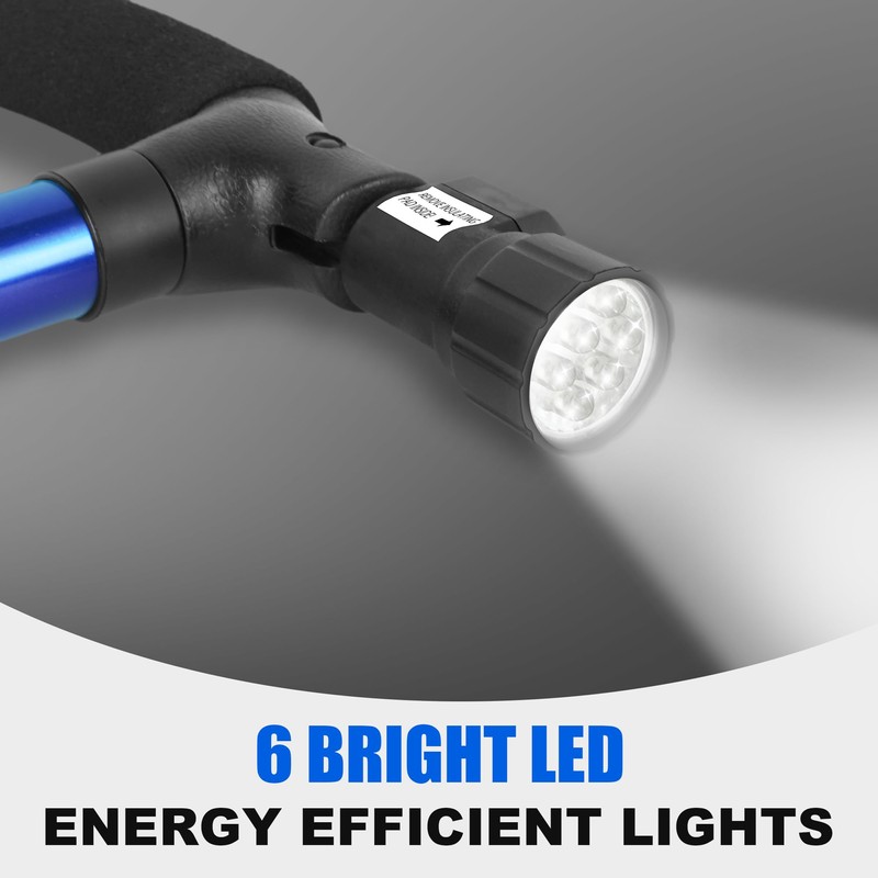 RUNZI Folding Cane with Led Light, Adjustable Canes and Walking