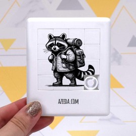 'Waschbär-Wanderer' Schiebepuzzle (PZ00028794)