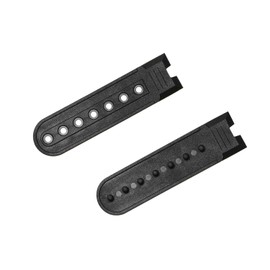 Penta Angel 8 Pairs Black & White Plastic Snapback Strap with 7 Holes Hats Caps Replacement Fastener Repair Snap Buckle Strap (Black and White)