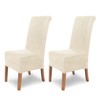 Scheffler Home Chair Cover Stretch Chair Cover Sofia White Ecru