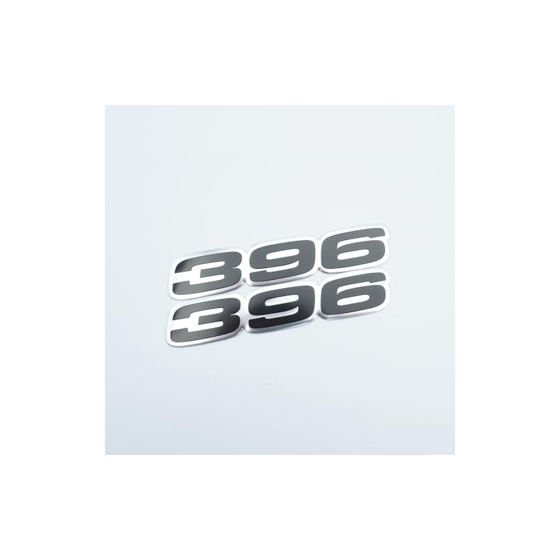 Pair Set 396 Letter Highly Polished Real Aluminum Car Truck