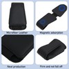 Glasses Holder for Car Sun Visor, Leather Sunglasses Holder with