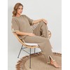 Tanming Sweater Sets Women 2 Piece Lounge Sets Short Sleeve