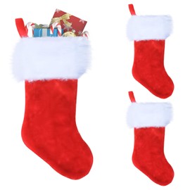 2Pcs Christmas Stocking,Large Xmas Stockings for Gift Treat Bag,45cm Xmas Stockings Hanging Gift Bag Socks Ornaments for Christmas Fireplace Tree Decorations,Socks Ornaments Candy Pouch Bag for Kids