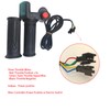 1 Pair E-Bike Throttle Grip with LCD Battery Voltage Display,