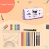 HOOKTA Kuromi Pencil Case with Zip, Smooth Pencil Case with