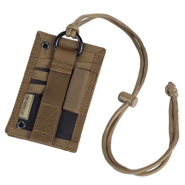 OneTigris ID Card Holder with Pen Holder, Neck Holder, Card