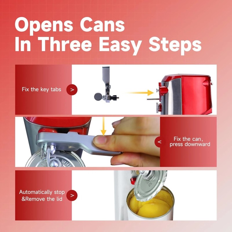Davivy Heavy Duty Electric Commercial Can Opener Automatic Smooth Edge