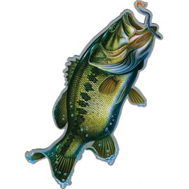 River's Edge Products Bass Auto Door Magnet
