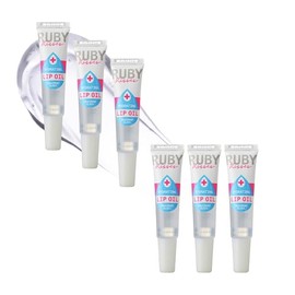 Ruby Kisses Aceite hidratante para labios transparente RLO01 (paquete de 6)
