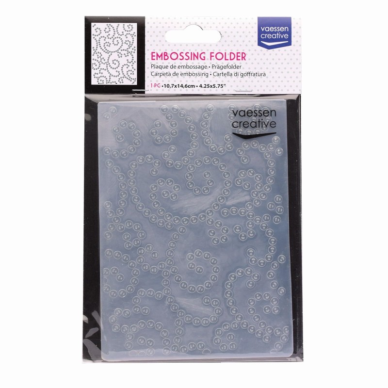 Vaessen Creative Cartella per Goffratura Strass 14,6 x 10,7 cm