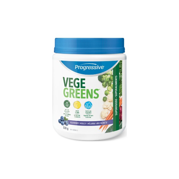 Progressive Nutritionals Vegegreens (Blueberry) - 530g + BONUS