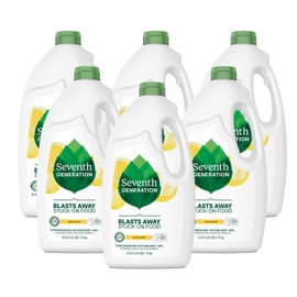 Seventh Generation Seventh Generation Dishwasher Detergent Gel Liquid Soap Lemon Scent Dish Detergent 42 oz, Pack of 6