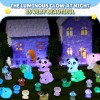 Seenelling 240 Pcs Mini Resin Animals Miniature Luminous Animals Ducks