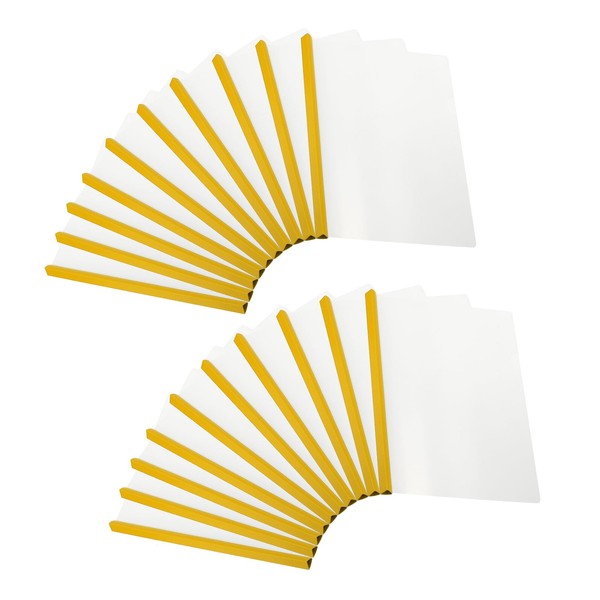 PATIKIL Clear Report Covers with Sliding Bar, 20 Pcs 15mm