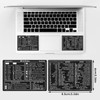 Yuanchu 2Pcs Laptop Shortcuts Stickers, Word/Excel Quick Reference Guide Keyboard