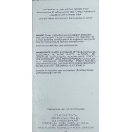 Stila 2 PC Set STILA Stay All Day Make A Double Waterprof Liqud Eye Linr INTENSE BLACK