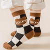 Children Socks Mid Calf Combed Cotton Thickened Cartoon Pattern Toddler