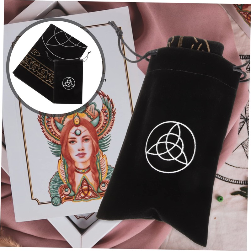 GRIRIW 1 Set Divination Table Cloth with Moon Phase Design