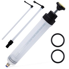 LEONTOOL Fluid Extractor 500cc Oil Extractor Pump Fluid Pump for Automotive Applications, Fluid Syringe Pump Manual Suction Vacuum Fuel Car Transfer Siphon Pump for Cars Brake Fluid Removal Oil Change