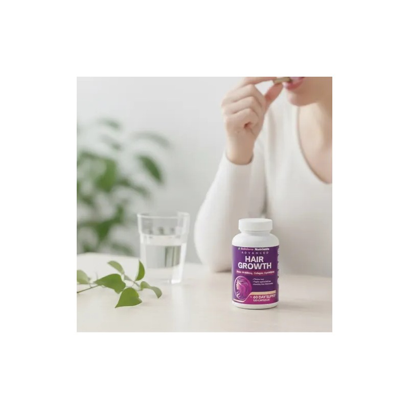 2pack Suplemento Hair Growth Biotina Colágeno 240 Cápsulas