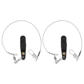 Be In Your Mind Downrigger-Angel-Clip mit Stahl-Angelschnur, B-Form, geeignet für Tiefseefischen, Angeln für große Fische, 2 Stück