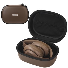 Portable Headphone Case for Beats Solo 4/3, Studio Pro / 3, Over Ear Headphone Storage Case with Cable Pocket, Detachable Strap for Travel