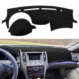 Yiz Dash Cover Mat Custom Fit for Infiniti G25 G25X G35 G35X G37 G37X 2008 2009 2010 2011 2012 2013,Infiniti Q40 Q60 2014 2015,Dashboard Pad Carpet Protector(Black) Y67