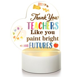 Woanger End of Year Gifts for Women 2025 Thank You Gifts for Teacher Acrylic Night Lamp Decor from Student(Art Teacher)
