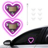 GCZCC 2PCS Car Window Wireless LED Ambient Light Solar Powered