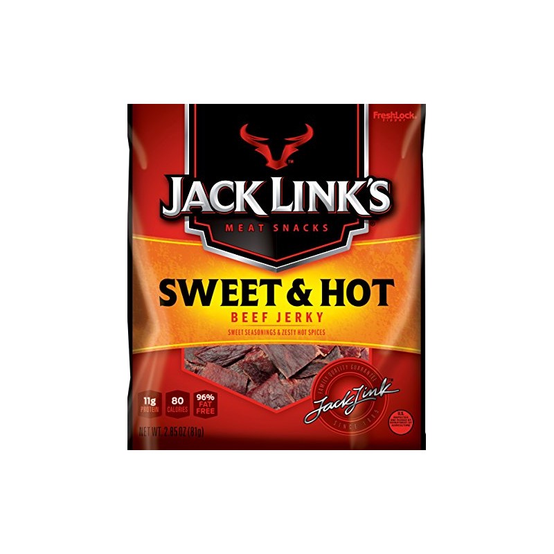 Jack Link’s Beef Jerky, Sweet & Hot, 2.85 oz. Bags,