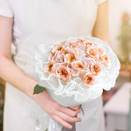 NUOBESTY Elegant Flower Bouquet Wrapping Yarn 6 Pack Wave Pattern Wedding Long-lasting Flower Protection