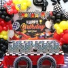 40Pcs Race Car Theme Iridescent Checkered Treat Candy Bags,Race Car