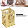 Metal Pen Holder Multifunctional Easy Assembly Glossy Golden Surface Plating