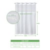 eachope 1 Pack PEVA Snap-in Shower Curtain Liner Replacement,Compatible with