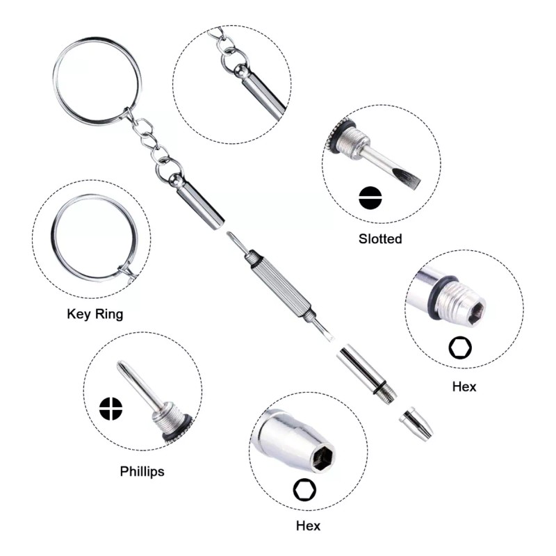 Dokpav Kit De Reparación De Gafas Tornillo Para Gafas Tuercas