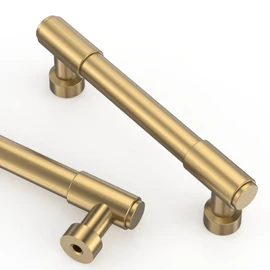 Asidrama 10 Pack 3.75 Inch(96mm) Champagne Bronze Kitchen Cabinet Handles, Cabinet Pulls Kitchen Cabinet Hardware for Cupboard Drawer Pulls