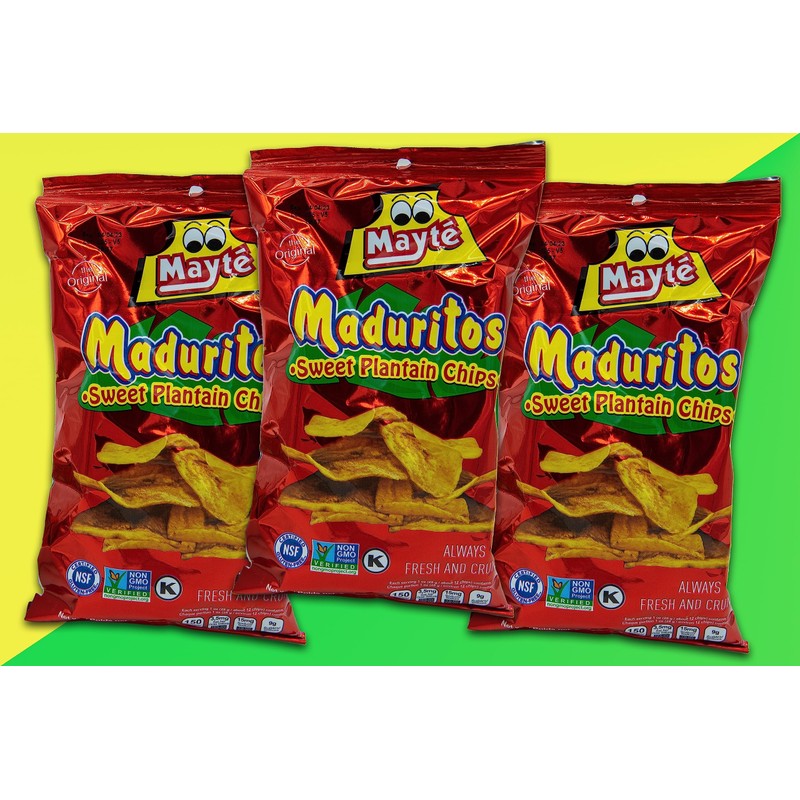 Sweet Plantain Chips Mayte / Maduritos Dulcesitos Mayte 3.3oz -