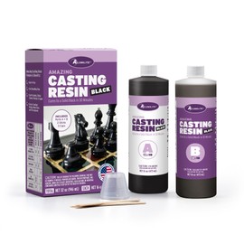 Alumilite Amazing White Two-Part Casting Resin Kit - Ideal for Pouring Small to Large, Durable Pieces, Arts, Crafts, Jewelry and Decorative Pieces, 10 Minute Cure Time (32 Ounce)