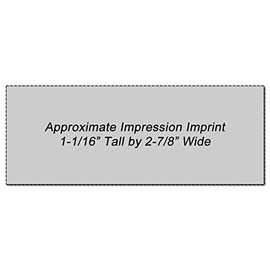 Slim Stamp 2773 Pre-Inked Stamp 1-1/16" x 2-7/8"