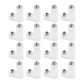 Create idea 100 Pcs L Type PCB L Plastic Fixed Feet Motherboard Standoffs Foot Spacer with Mounting Screw for Arcade Games Jamma Game Video Games M3