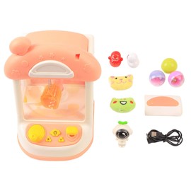 Mini Claw Machine Electric Arcade Games Grabber Toy Mini Doll Catching Clamp Machine with Breathing Light