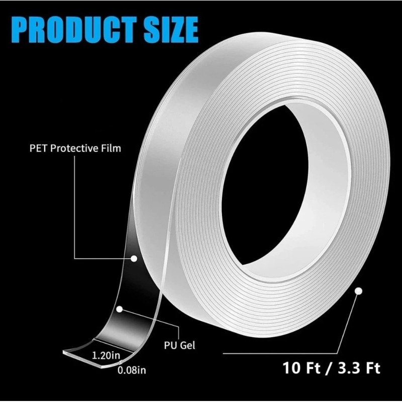 Alien Nano Tape Double Sided Heavy Duty Reusable Adhesive Stick