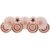 Neviti Glitz and Glamour Faltrosetten, Pink/Roségold"18"