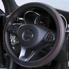 Car Steering Wheel Cover, 15 inch Microfibe Leather Soft, Anti-Slip,