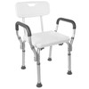 Vaunn Medical Deluxe Spa Shower Chair with Arms and Back,